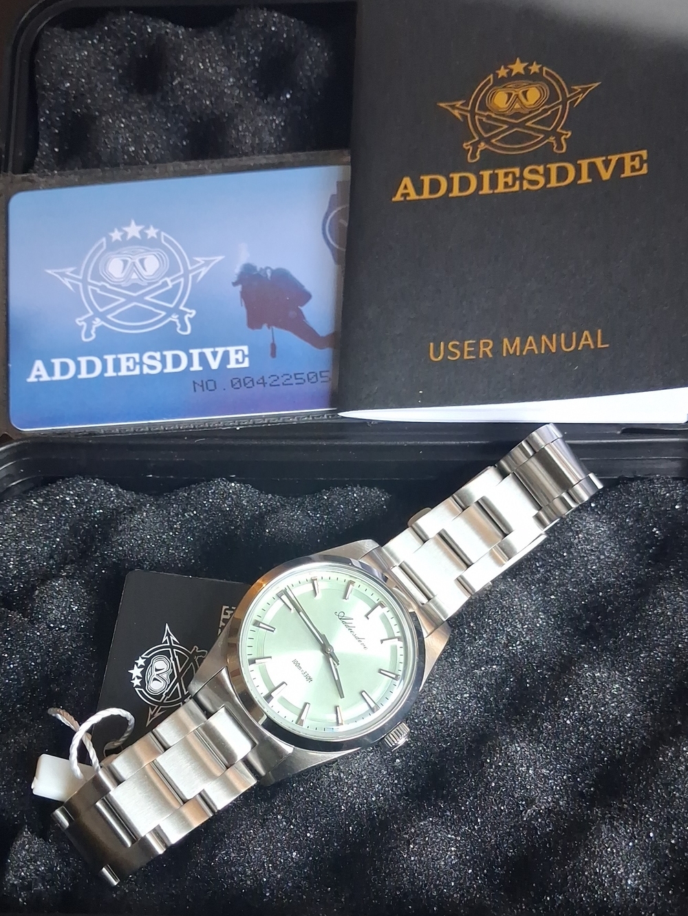 Addiesdive 2066 Watch in Mint Green